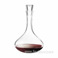 custom transparent glass wine decanter with glass stopper